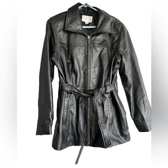 Jacqueline Ferrar Jackets & Blazers - Jacqueline Ferrar Jackets & Coats Vintafe 00’s Belted Lamb Skin Leather Jacket M